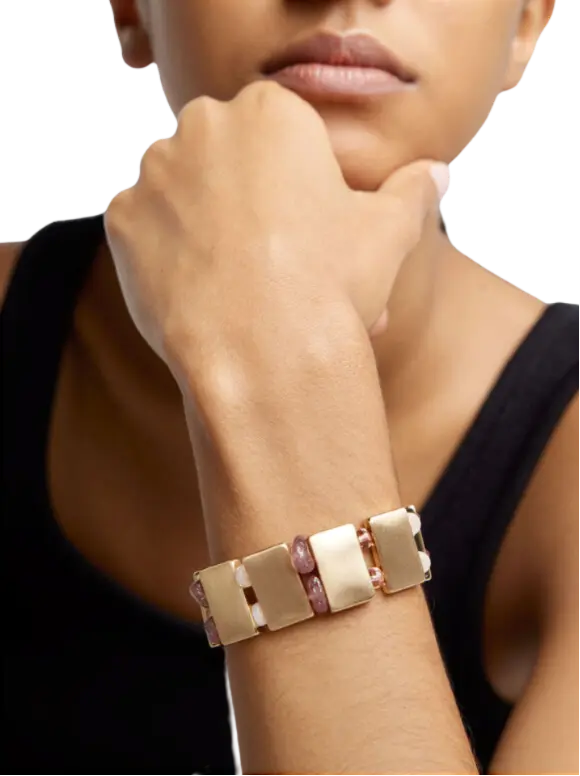 Bracelet élastique résine Parfois