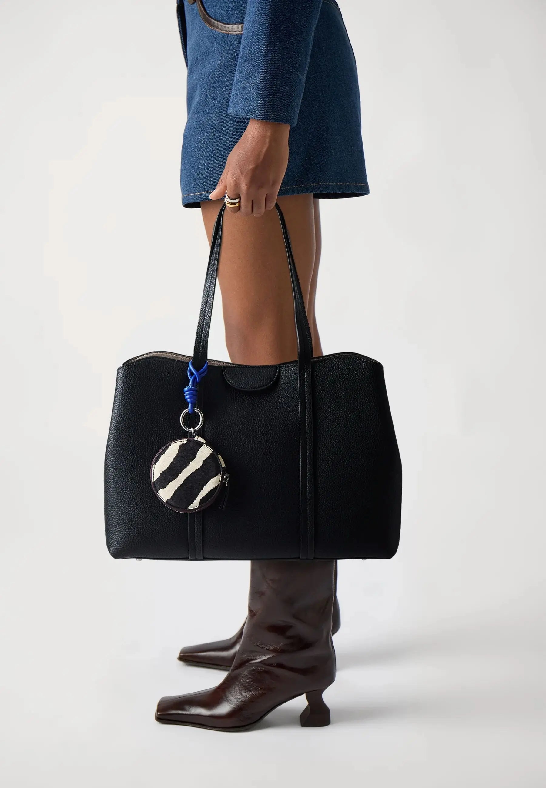 BRIEFCASE SPOTS L - Sac Cabas - black Parfois