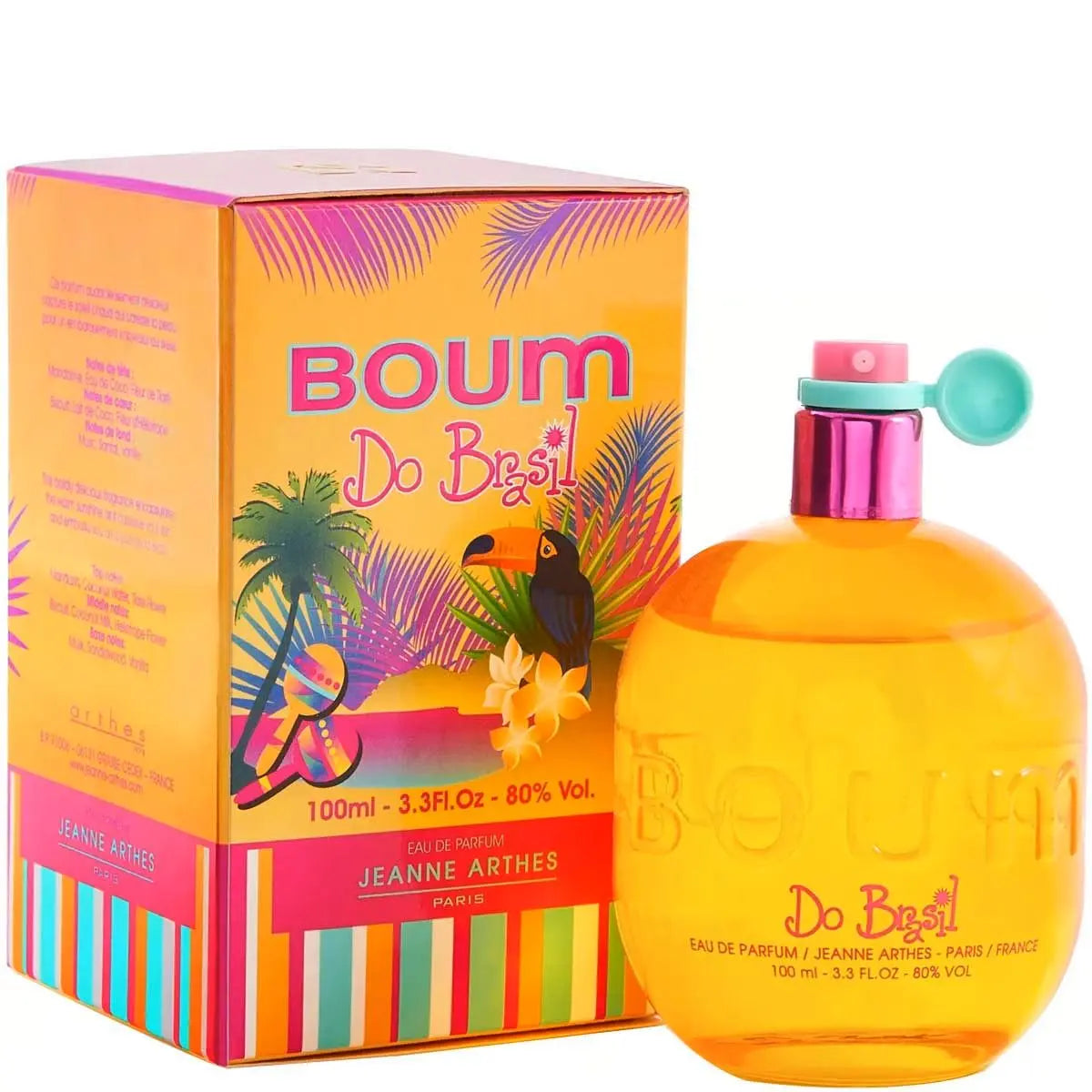 parfum fruite gourmand 100 ml flacon jaune orangé