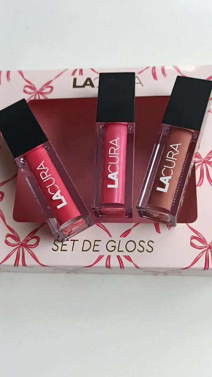 Coffret gloss à lèvres 3 * 4ml Lacura