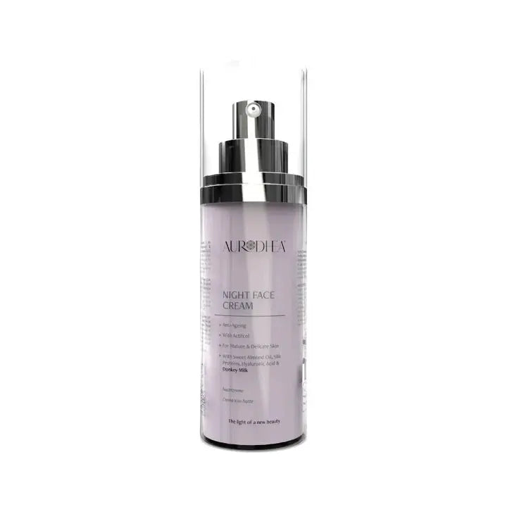 Crème de Nuit Visage au Lait d'Ânesse Anti-Âge Aurodhea - 50 ml Chogan