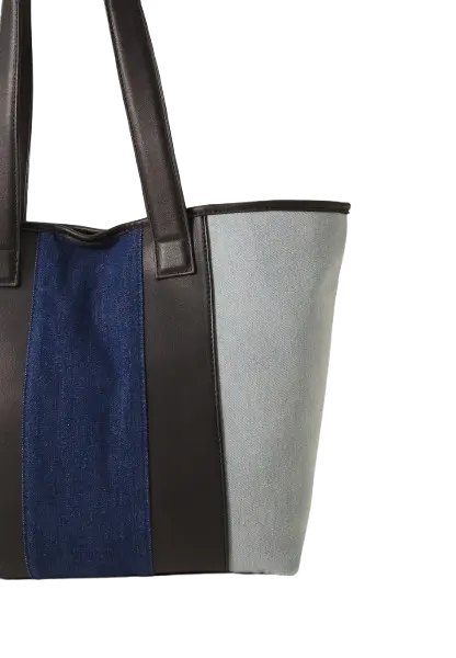 DENIM PATCHWORK - Sac Cabas - bleu Even&Odd