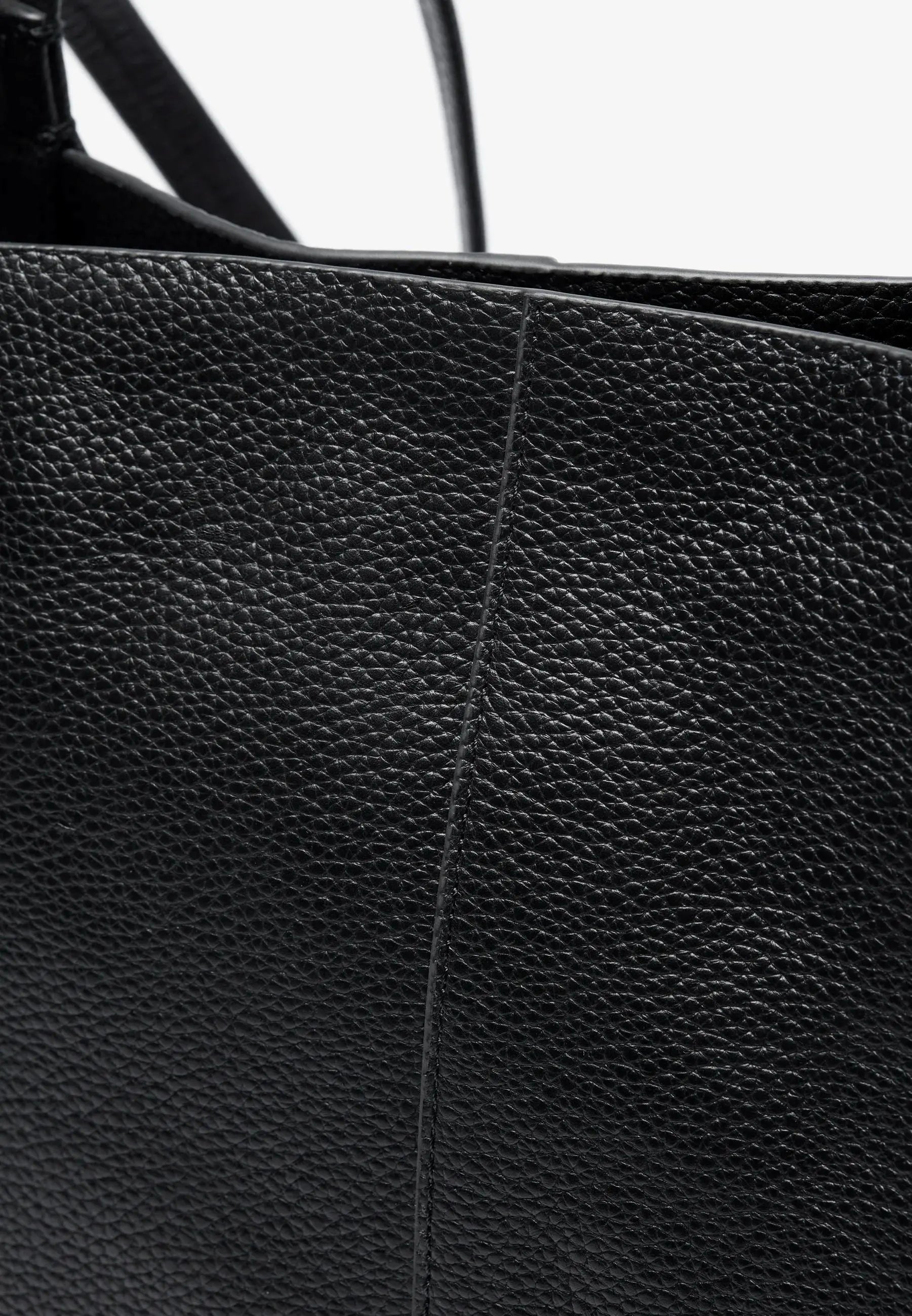 LEATHER - Sac à main en cuir- noir Zign