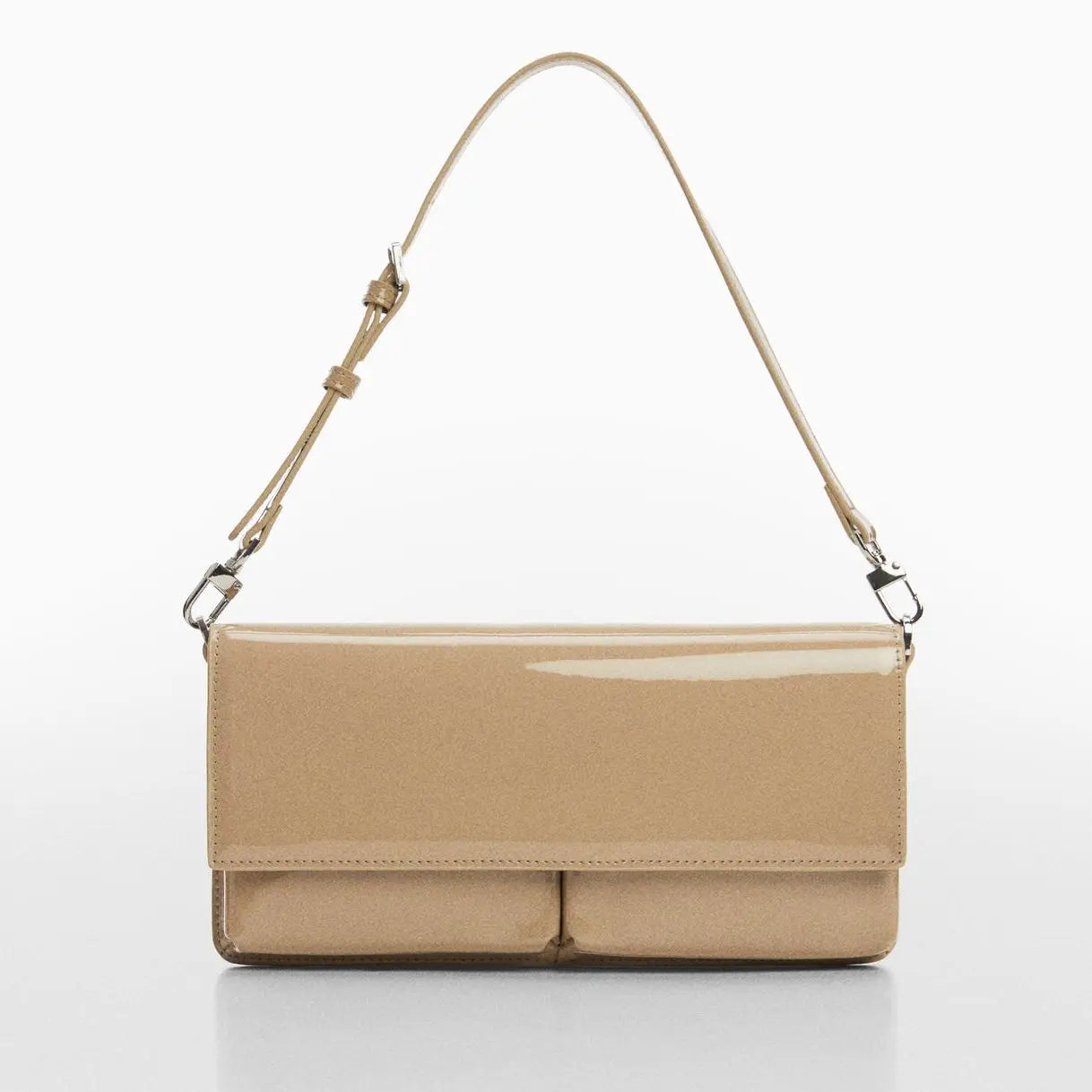 Sac verni double compartiment Karen - marron moyen Mango