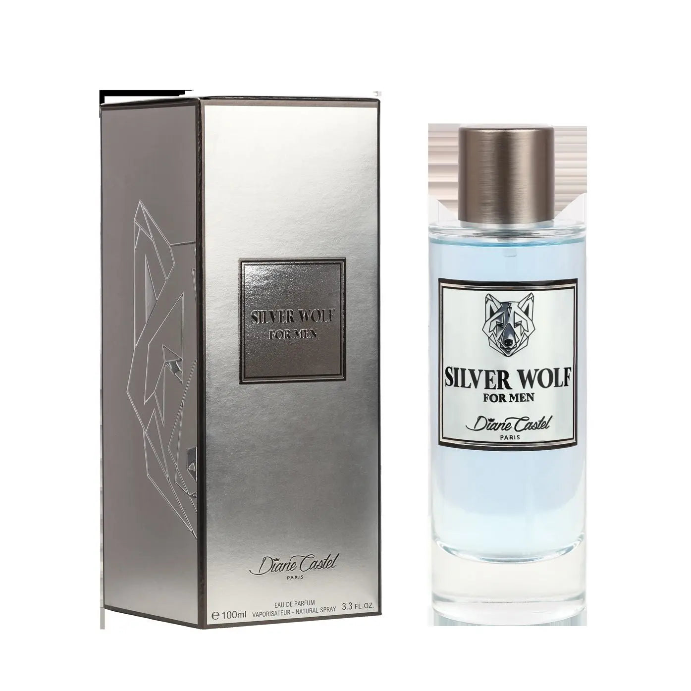 Silver Wolf Eau de Parfum - Hespéridé fougère boisé - Homme - 100 ml Diane Castel