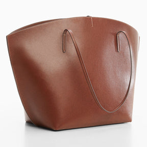 Sac cabas anse double Marua - tabac