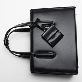 Petit sac shopper saffiano Antia - noir