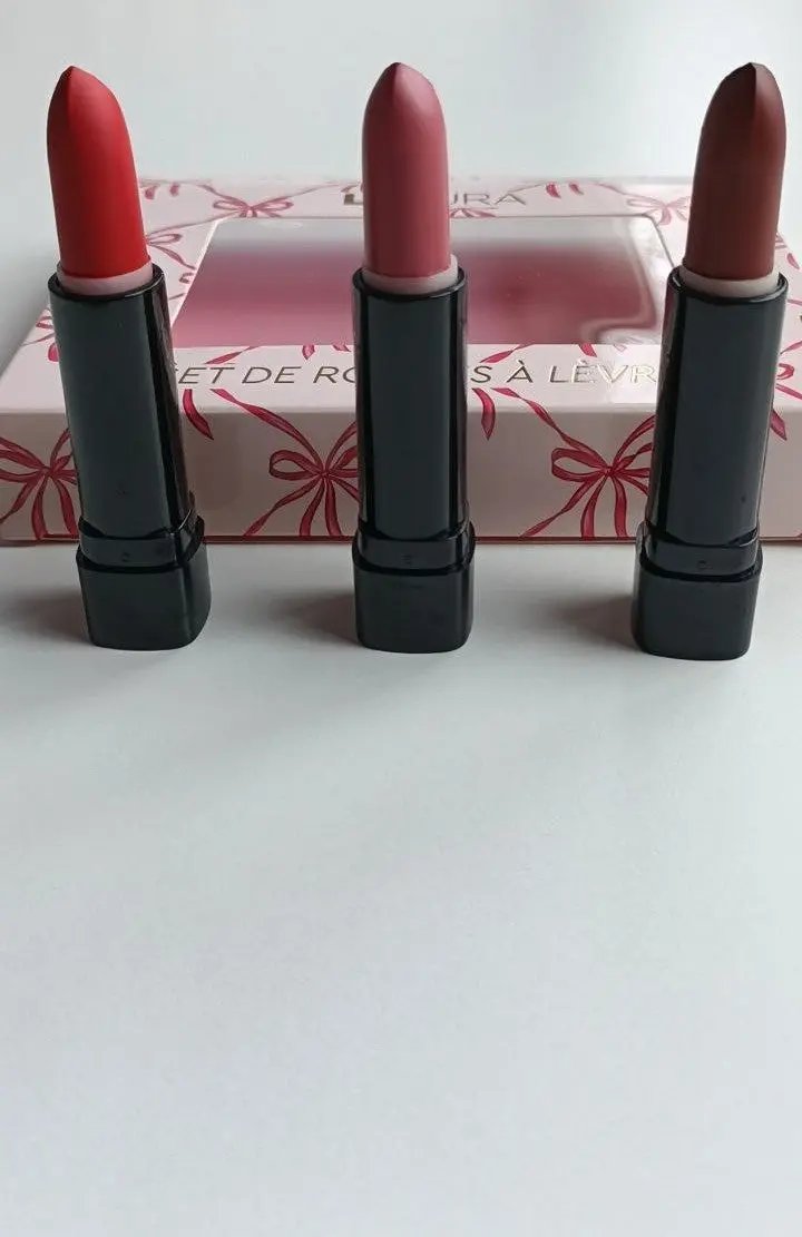 Coffret rouge à lèvres 3 * 3.6 g Lacura