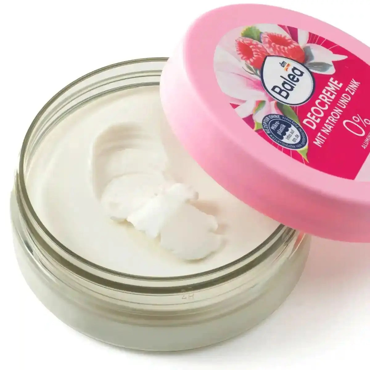 Déodorant Crème 50 ml au Bicarbonate de Soude et Zinc Senteur Framboise et Magnolia 48h Balea