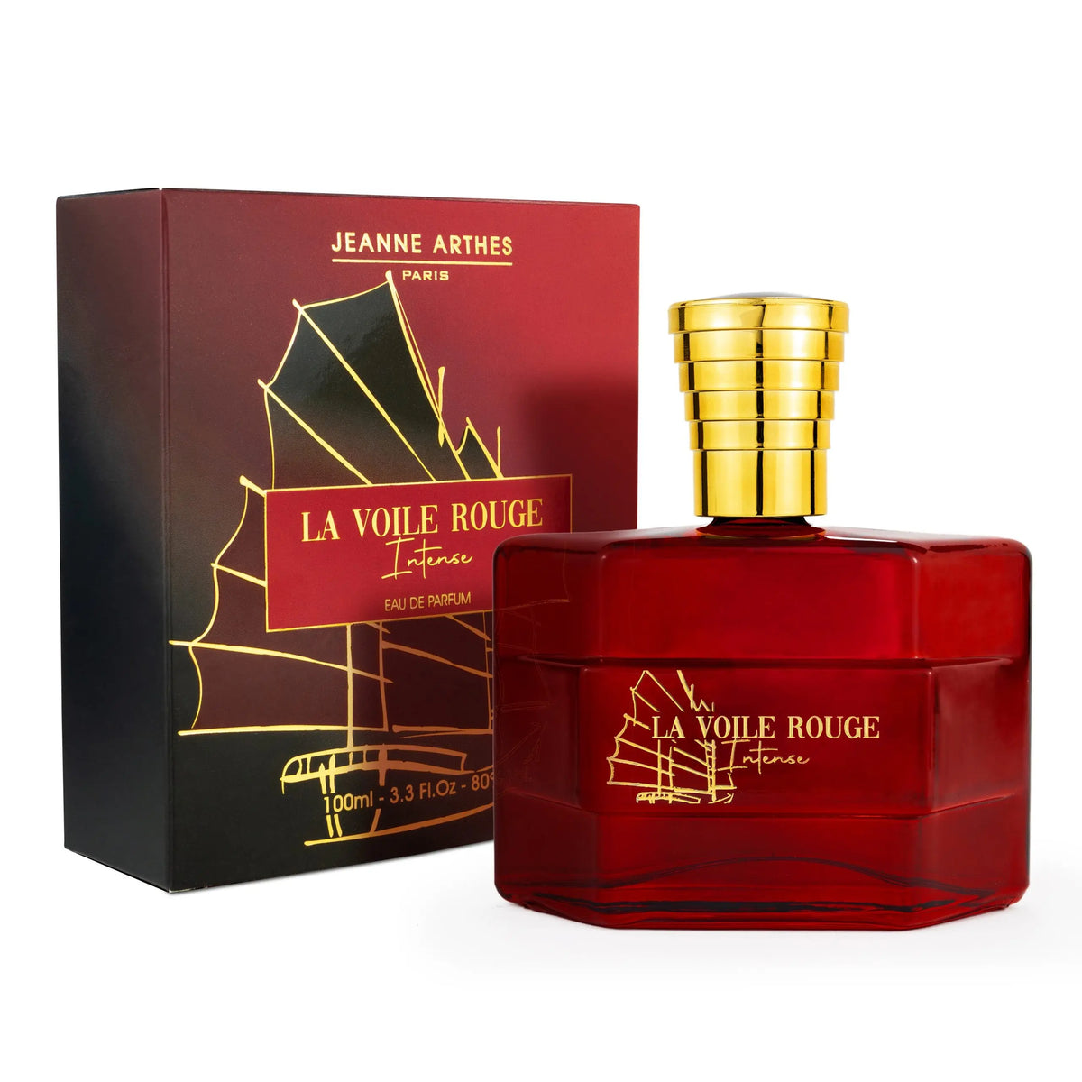 La Voile Rouge Intense - Eau de parfum - Aromatique - Boisé - Homme - 100 ml Jeanne Arthes
