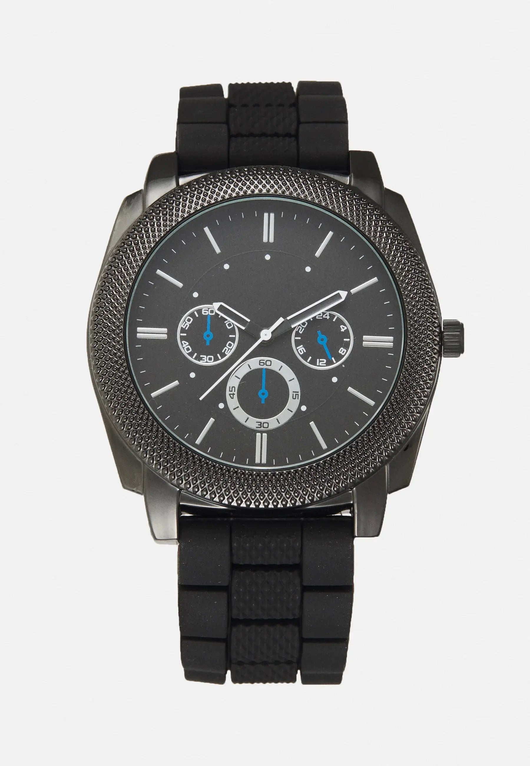 Montre homme noire  Boîtier Acier inoxydable Affichage Analogique