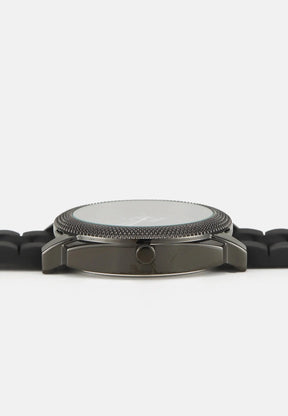 Montre homme noire Couleur Couleur unie