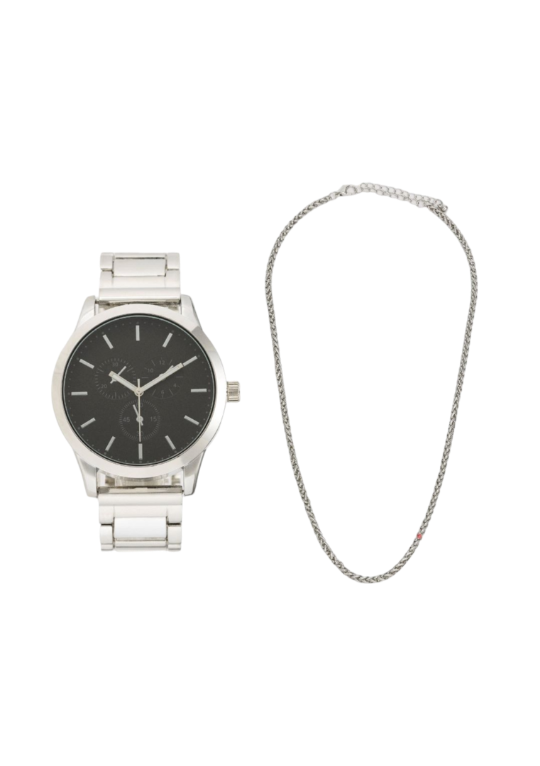 MEN’S NECKLACE AND WATCH SET