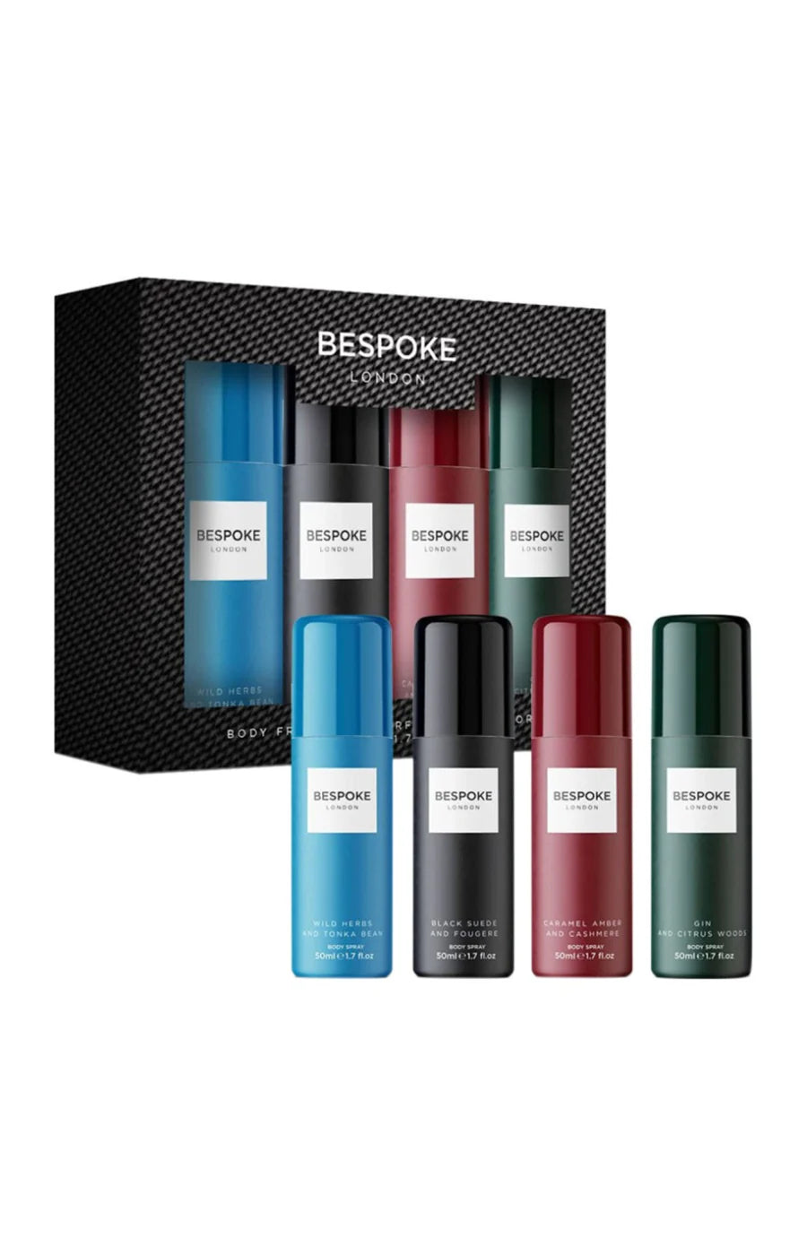 Coffret parfums corporelles - Legend - Homme- 4 produits Bespoke London