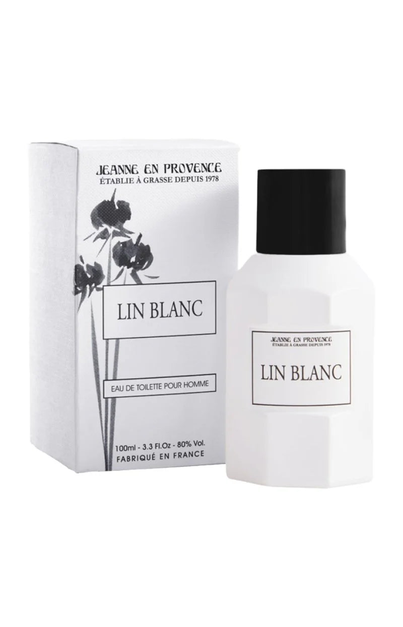 Lin Blanc Eau de toilette - Floral fruité - Homme - 100 ml Jeanne en Provence